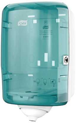 Диспенсер для полотенец с центральной вытяжкой МИНИ, Tork (Система М3) Reflex, голубой, 473167