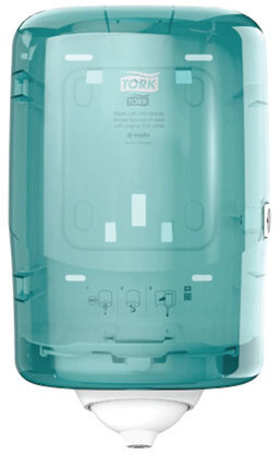 Диспенсер для полотенец с центральной вытяжкой МИНИ, Tork (Система М3) Reflex, голубой, 473167