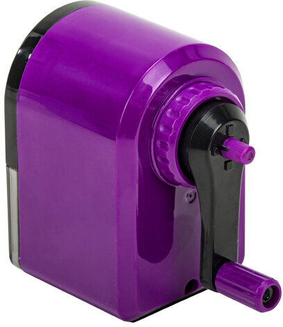 Точилка механическая BRAUBERG ULTRA для чернографитных и цветных карандашей, крепление к столу, цвет корпуса сиреневый с черным, 271341
