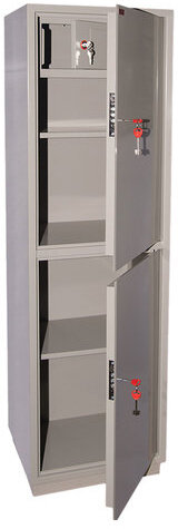 Шкаф металлический для документов КБС-032Т, 1550х470х390 мм, 48 кг, 2 отделения, сварной