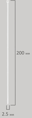 Стяжка (хомут) нейлоновая сверхпрочная POWER LOCK, 2,5х200 мм, КОМПЛЕКТ 100 шт., белая, SONNEN, 607920