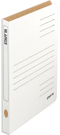 Скоросшиватель из микрогофрокартона STAFF, 30 мм, до 300 листов, белый, 128991