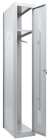 Шкаф (секция без стенки) металлический для одежды BRABIX "LK 01-30", УСИЛЕННЫЙ, 1830х300х500 мм, 291128, S230BR402102