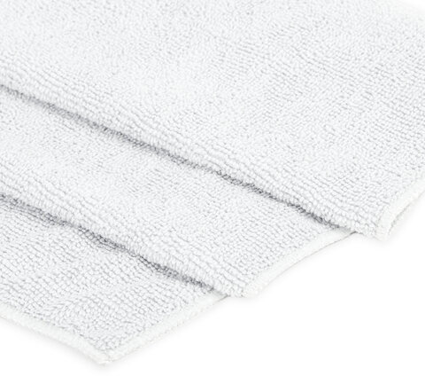 Салфетка из микрофибры супер плотная 40х80 см "WHITE ULTRA DENSE OVERLOCK", белая, LAIMA HOME, 608227