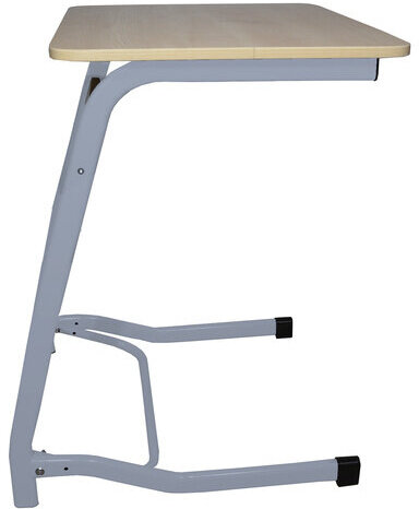 Стол-парта 1-местный нерегулируемый "Олимп" 600х500х760 мм, рост 6, серый каркас, ЛДСП клён