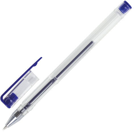 Ручки гелевые ПИФАГОР, НАБОР 6 ЦВЕТОВ, корпус прозрачный, узел 0,5 мм, линия письма 0,35 мм, 142793