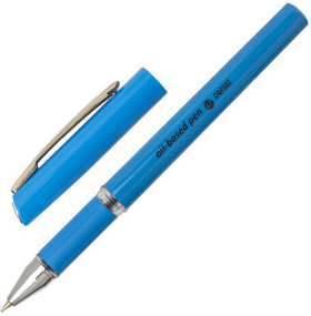 Ручка шариковая масляная с грипом BRAUBERG &quot;Roll&quot;, СИНЯЯ, корпус синий, узел 0,7 мм, линия письма 0,35 мм, 143005