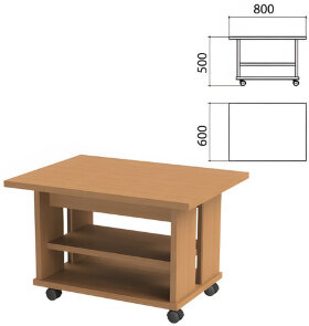 Стол журнальный &quot;Этюд&quot;, 800х600х500 мм, бук бавария, 400041-55