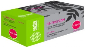 Тонер-картридж CACTUS (CS-TK5220M) для KYOCERA Ecosys P5021cdn/cdw/M5521cdn, пурпур, ресурс 1200 стр.