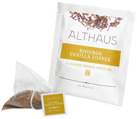 Чай ALTHAUS "Rooibos Vanilla Toffee" фруктовый, 15 пирамидок по 2,75 г, ГЕРМАНИЯ, TALTHL-P00008