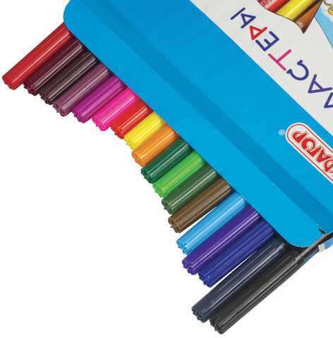 Фломастеры ПИФАГОР "Гонщики", 18 цветов, вентилируемый колпачок, 151394