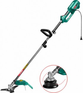 Триммер электрический ЗУБР КСВ-38-1300, 1300 Вт, 7000 об/мин, ширина скашивания 38 см, КСВ-38-1300