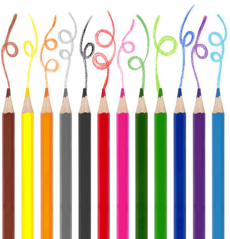 Карандаши цветные ЮНЛАНДИЯ "МИР ЖИВОТНЫХ", 12 цветов, классические заточенные, 181383