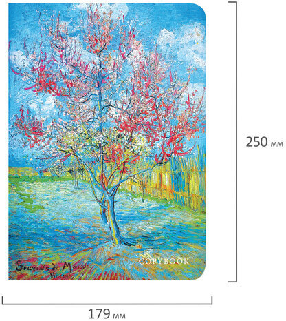 Тетрадь 60 л. в клетку обложка SoftTouch, бежевая бумага 70 г/м2, сшивка, В5 (179х250 мм), INSIGHT, BRAUBERG, 403814