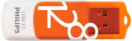 Флеш-диск 128 GB PHILIPS VIVID, разъем USB 3.0, желтый, FM12FD00B/97