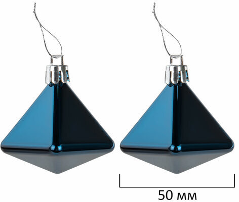 Шары ёлочные НАБОР 56 предметов, "Polar Light", бирюзовый/золото, пластик, ЗОЛОТАЯ СКАЗКА, 592175