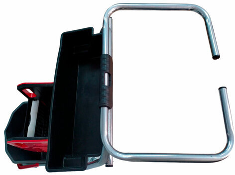 Тележка уборочная Eco-Force, 1 ведро 25л, отжим, лоток для химии, держатель для мешка, металлический каркас, бесшумные колеса, 21EF/6