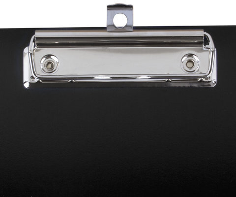 Папка-планшет BRAUBERG "Contract", А4 (315х230 мм), с прижимом и крышкой, пластиковая, черная, сверхпрочная, 1,5 мм, 223489