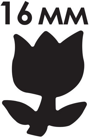 Дырокол фигурный "Тюльпан", диаметр вырезной фигуры 16 мм, ОСТРОВ СОКРОВИЩ, 227158