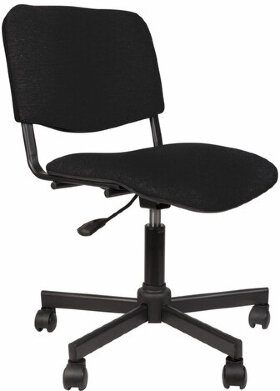 Кресло КР09, без подлокотников, черное, КР01.00.09-101-