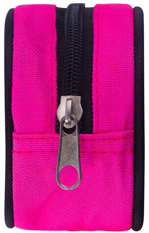 Пенал-косметичка BRAUBERG овальный, полиэстер, "Pink", 22х9х5 см, 229270