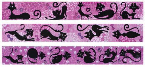 Закладки для книг с магнитом "ГЛАМУР", набор 6 шт., блестки, 25x196 мм, ЮНЛАНДИЯ, 111640