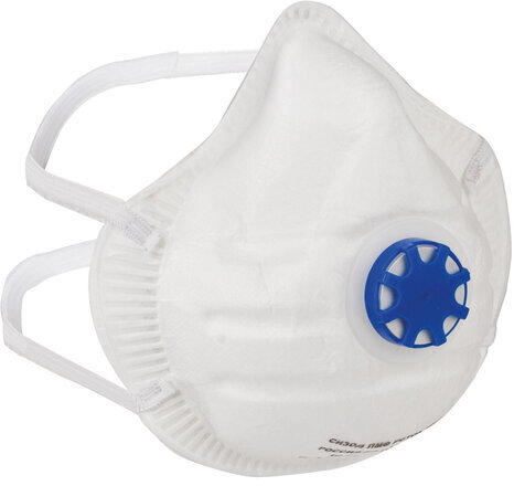 Респиратор (полумаска фильтрующая) ИСТОК, клапан выдоха, FFP1, формованный, 892507