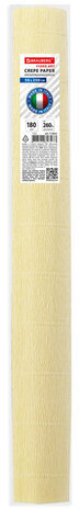 Бумага гофрированная/креповая (ИТАЛИЯ) 180 г/м2, 50х250 см, кремовая (17a1), BRAUBERG FIORE, 112621