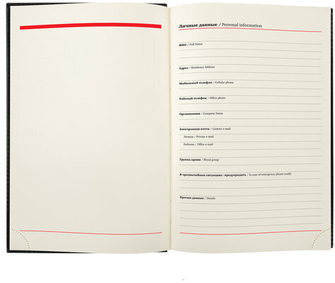 Ежедневник недатированный А5 138х213 мм BRAUBERG "FLAME", под кожу, 160 л., черный, синий срез, 113427