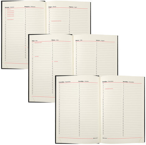 Ежедневник недатированный А5 138х213 мм BRAUBERG "FLAME", под кожу, 160 л., черный, синий срез, 113427