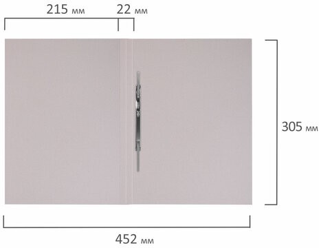 Скоросшиватель картонный мелованный BRAUBERG, гарантированная плотность 320 г/м2, белый, до 200 листов, 121512