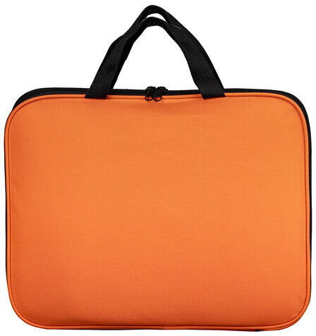 Папка на молнии с ручками STAFF EVERYDAY, А4, полиэстер, ярко-оранжевая, 270735