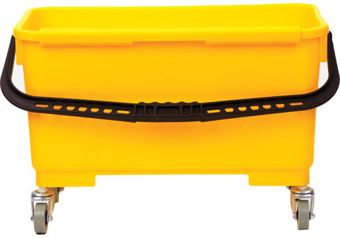 Тележка для мытья окон и уборки 24 л LAIMA PROFESSIONAL, на колесах, отжим для окномоек и PVA швабр, 606662