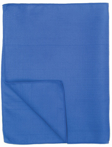 Салфетки универсальные из вафельной микрофибры 40х60 см, КОМПЛЕКТ 2 шт., голубые, LAIMA, 607580