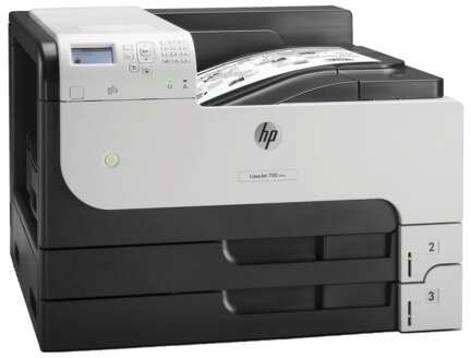 Принтер лазерный HP LaserJet Enterprise M712dn, А3, 41 стр./мин, 100 000 стр./мес., ДУПЛЕКС, сетевая карта, CF236A