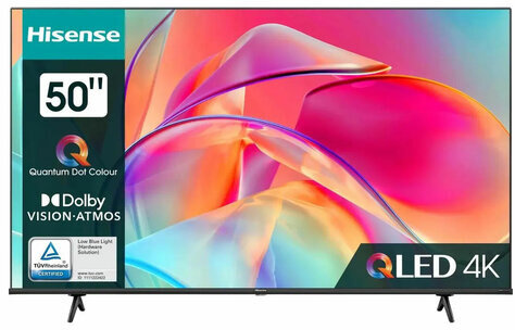 Телевизор HISENSE 50E7KQ, 50" (127 см), 3840 x 2160, 4K, 16:9, SmartTV, Wi-Fi, черный