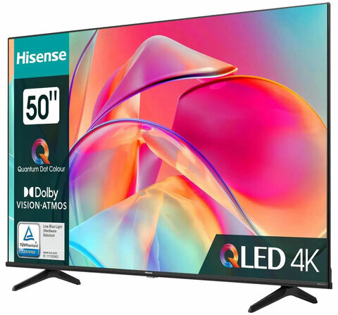 Телевизор HISENSE 50E7KQ, 50" (127 см), 3840 x 2160, 4K, 16:9, SmartTV, Wi-Fi, черный