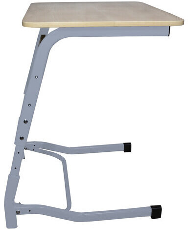 Стол-парта 1-местный регулируемый "Олимп", 600х500х520-640 мм, рост 2-4, серый каркас, ЛДСП клён