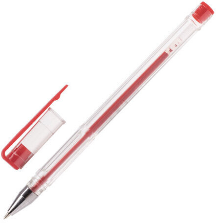 Ручки гелевые ПИФАГОР, НАБОР 10 ЦВЕТОВ, корпус прозрачный, узел 0,5 мм, линия письма 0,35 мм, 142794