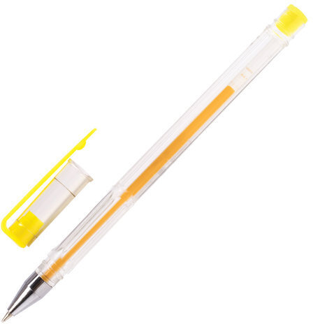 Ручки гелевые ПИФАГОР, НАБОР 10 ЦВЕТОВ, корпус прозрачный, узел 0,5 мм, линия письма 0,35 мм, 142794