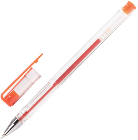 Ручки гелевые ПИФАГОР, НАБОР 10 ЦВЕТОВ, корпус прозрачный, узел 0,5 мм, линия письма 0,35 мм, 142794