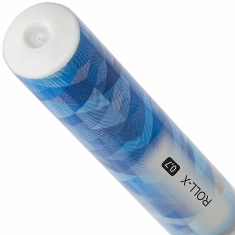 Ручка шариковая масляная с грипом BRAUBERG "Roll-X", СИНЯЯ, корпус белый с печатью, узел 0,7 мм, линия письма 0,35 мм, 143008