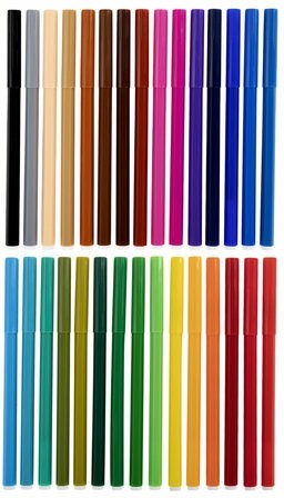 Фломастеры 30 ЦВЕТОВ CENTROPEN "Пингвины", смываемые, вентилируемый колпачок, 7790/30ET, 7 7790 3086