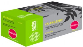 Тонер-картридж CACTUS (CS-TK5220Y) для KYOCERA Ecosys P5021cdn/cdw/M5521cdn, желтый, ресурс 1200 стр.