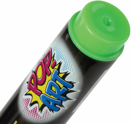 Маркер меловой "POP-ART" ЗЕЛЕНЫЙ, 5 мм, стираемый, для гладких поверхностей, BRAUBERG, 151532