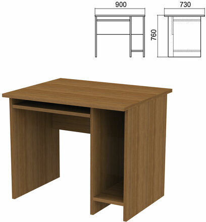 Стол компьютерный "Арго", 900х730х760 мм, орех