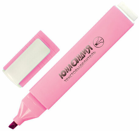 Текстовыделитель ЮНЛАНДИЯ "COLORSTAR PASTEL", ПАСТЕЛЬНЫЙ РОЗОВЫЙ, линия 1-4 мм, 151712