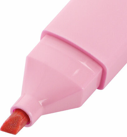 Текстовыделитель ЮНЛАНДИЯ "COLORSTAR PASTEL", ПАСТЕЛЬНЫЙ РОЗОВЫЙ, линия 1-4 мм, 151712