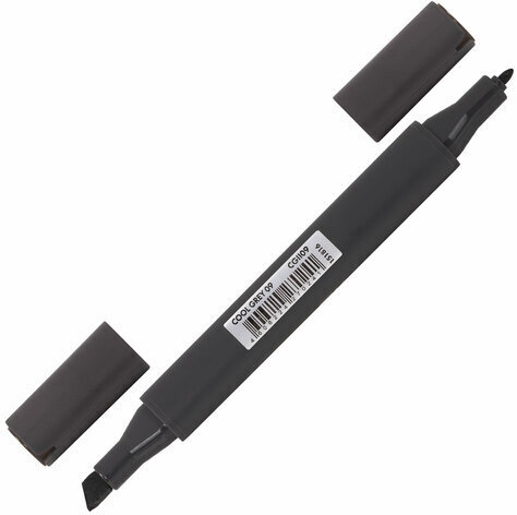 Маркер для скетчинга двусторонний 1 мм - 6 мм BRAUBERG ART CLASSIC, СЕРЫЙ ХОЛОДНЫЙ 9 (CGII09), 151816