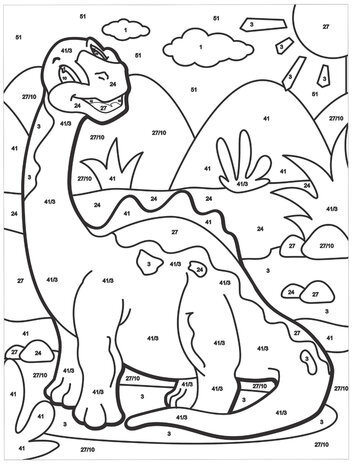 Раскраска по номерам А4, ЮНЛАНДИЯ "ДИПЛОДОК", С АКРИЛОВЫМИ КРАСКАМИ, на картоне, кисть, 661598